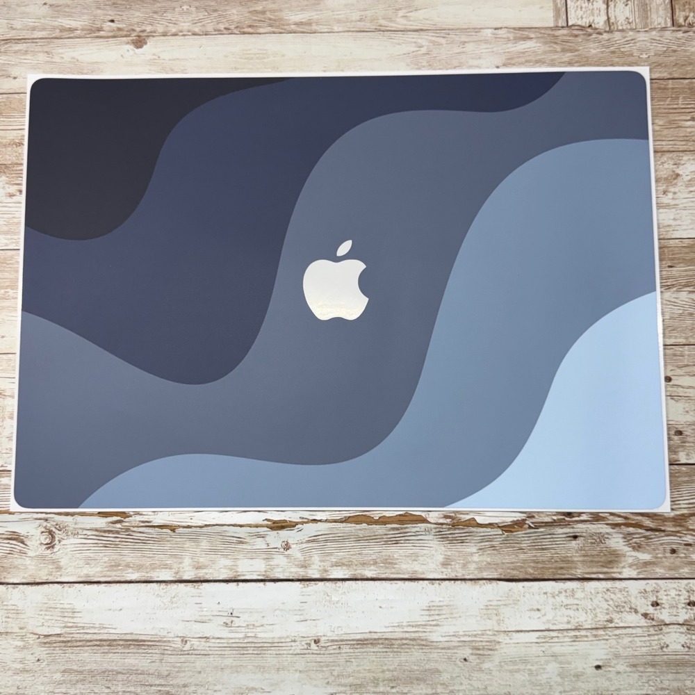 3 Piece Apple MacBook Pro 16 Laptop Skin Blue Sea Breeze Vinyl Decal Wrap Cover